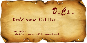 Drávecz Csilla névjegykártya